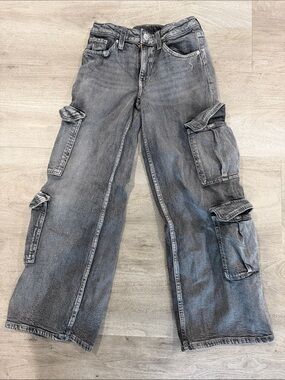 H&M Boys Gray Cargo Jeans